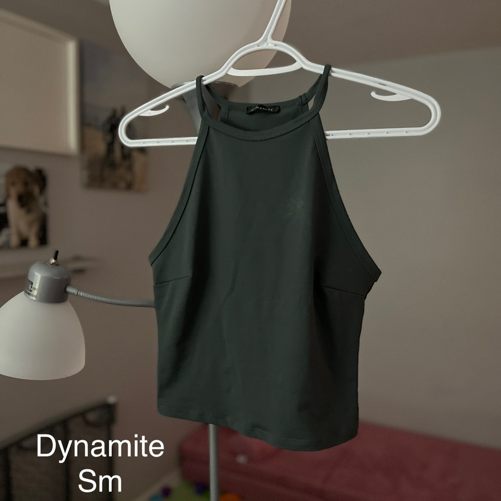 Green Crop Top